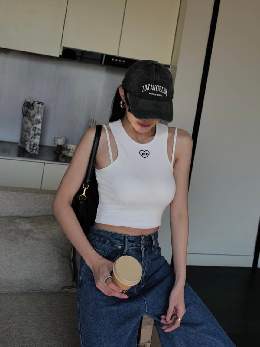 Y2K愛心背心(附胸墊)*4色