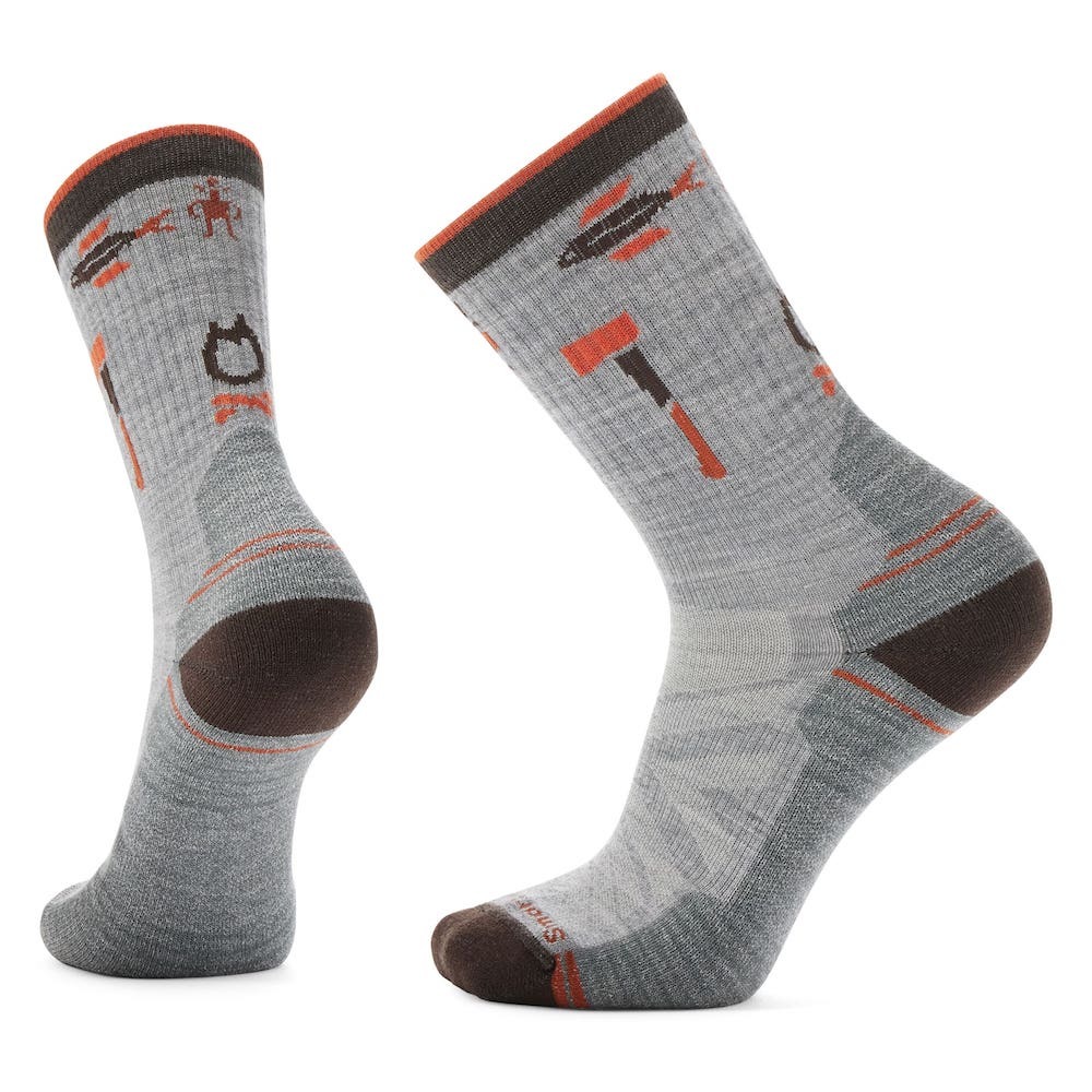 Smartwool 機能戶外全輕量減震中長襪-趣露營 Hike Light Cushion Camp Gear Crew Socks 淺灰 SW002262039 [HappyOutdoor]