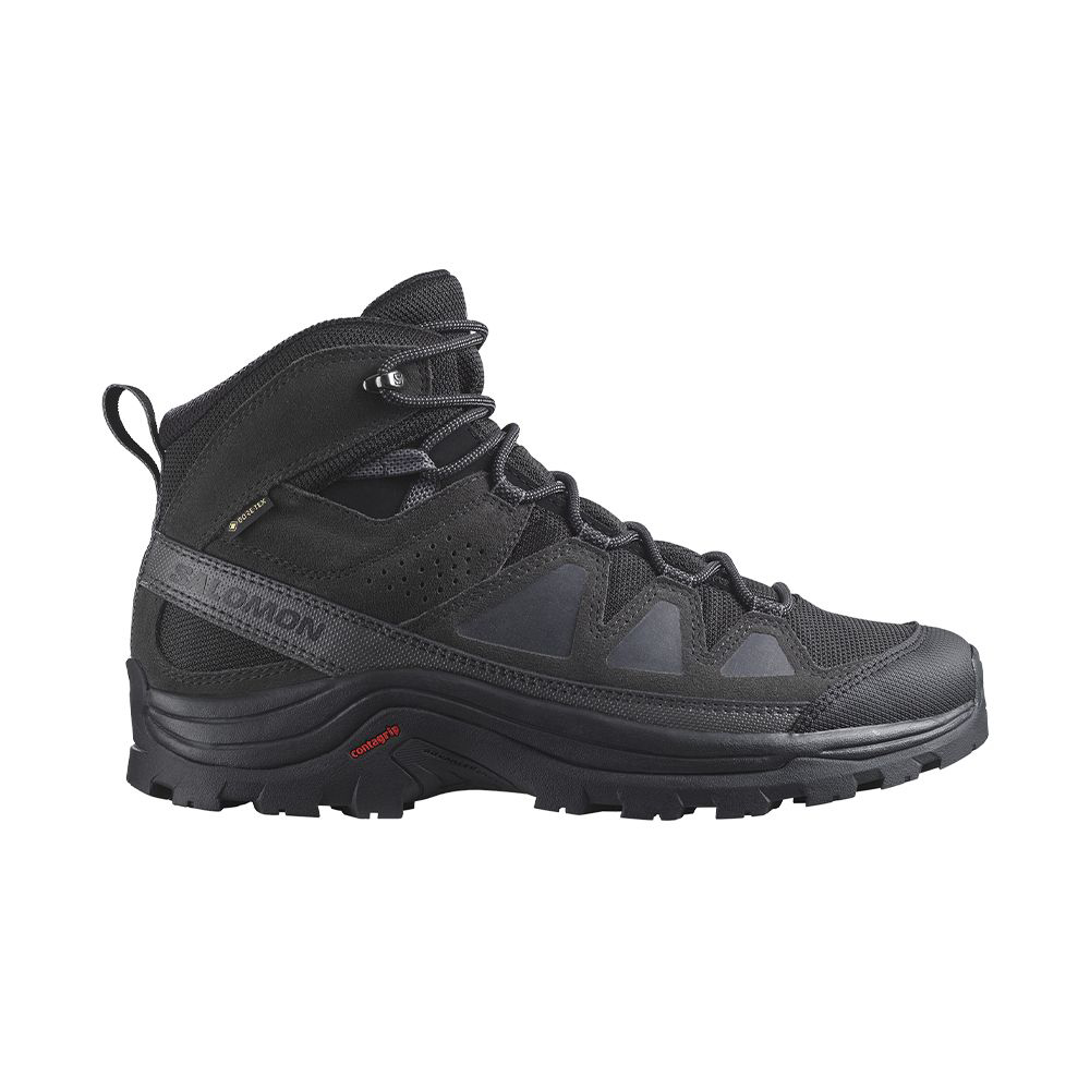 【SALOMON 】男 QUEST ROVE Goretex 高筒登山鞋 黑/幻灰/磁灰 / L47181300