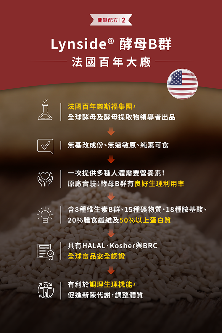 酵母B群,法國大廠,高生物利用率,高效率,健康,保健
