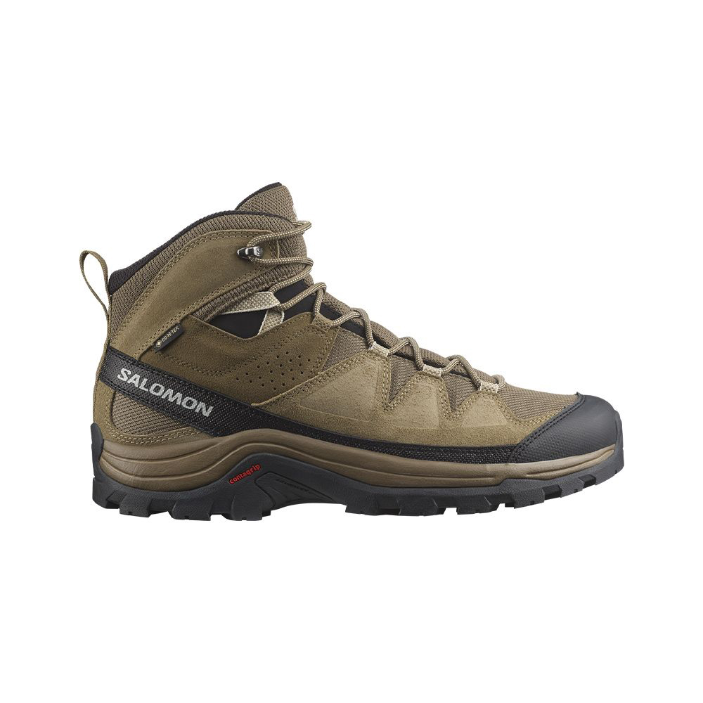 【SALOMON】男 QUEST ROVE Goretex 高筒登山鞋 袋鼠褐/藻棕/黑 / L47181400