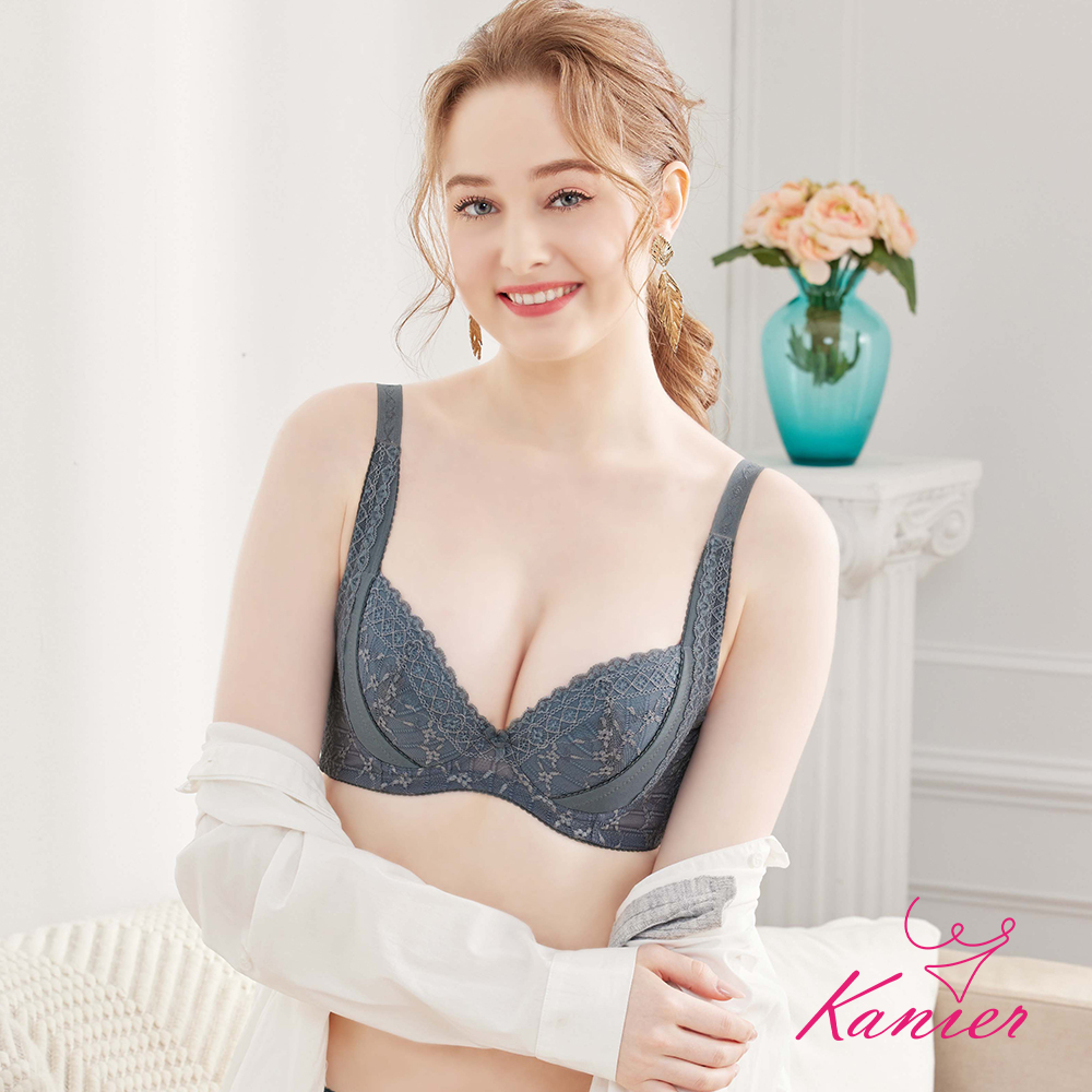 【Kanier卡妮兒】唯戀洛可可 外月牙提托 機能型內衣【3352 星夜藍 -B / C / D罩杯】