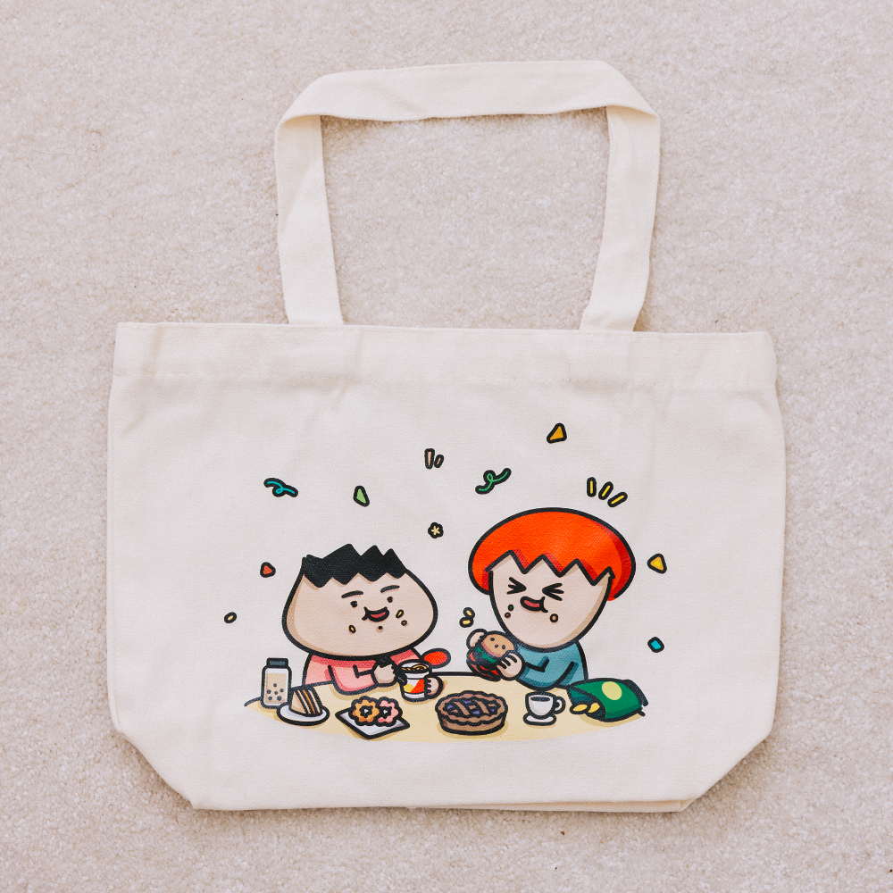 插畫野餐帆布袋
