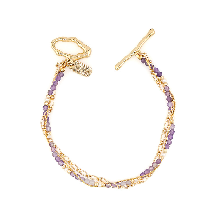 二月誕生石 • 薰衣草 • 等待愛情 – 紫水晶 – 手鍊