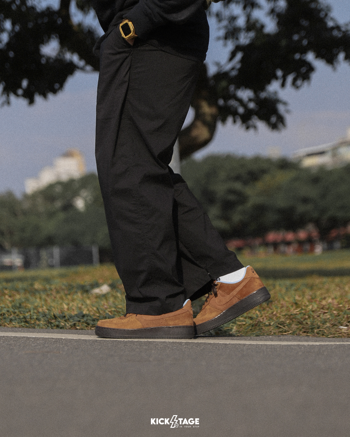 男鞋 NIKE AIR FORCE 1 '07 摩卡可可 麂皮 跳色內襯 低筒 復古 休閒鞋【IB4617-222】