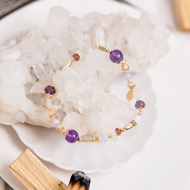 二月誕生石 • 星辰花 • 不變的真心 – 紫水晶 – 手鍊