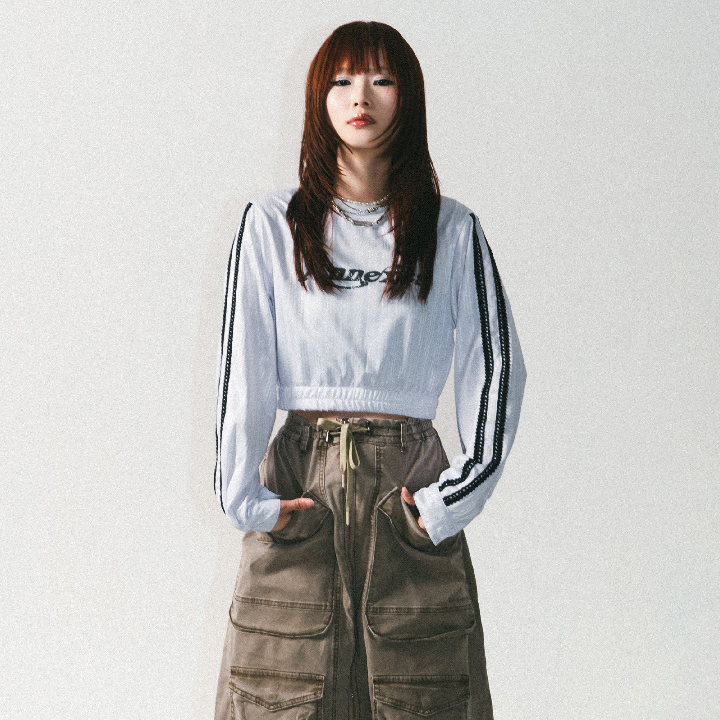 SENSE "Annexes"Sport Cropped Top [L24-49]