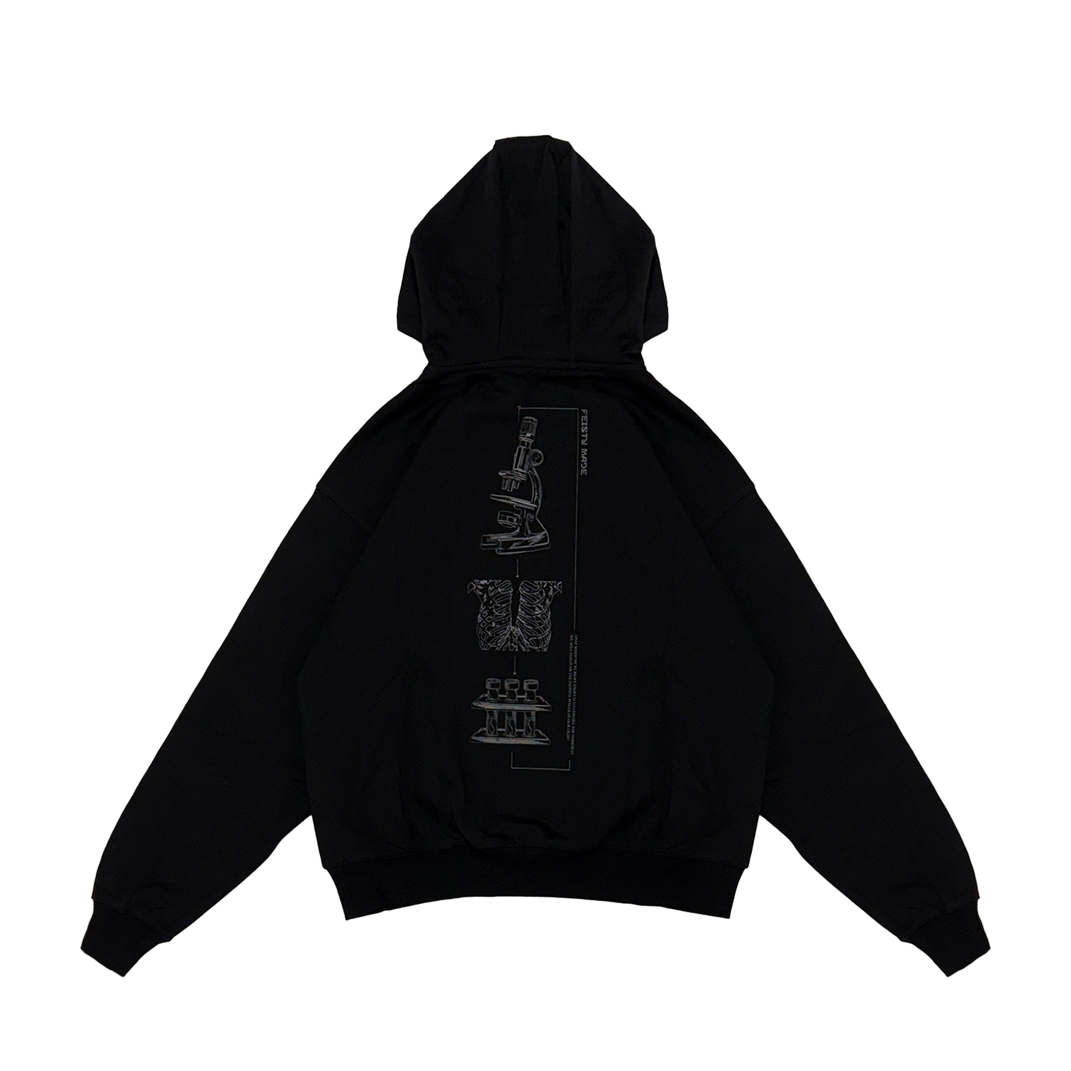 FEISTY MADE HALF ZIP HOODIE 半拉鍊帽踢 黑色 FS-US24-35 [台灣現貨]