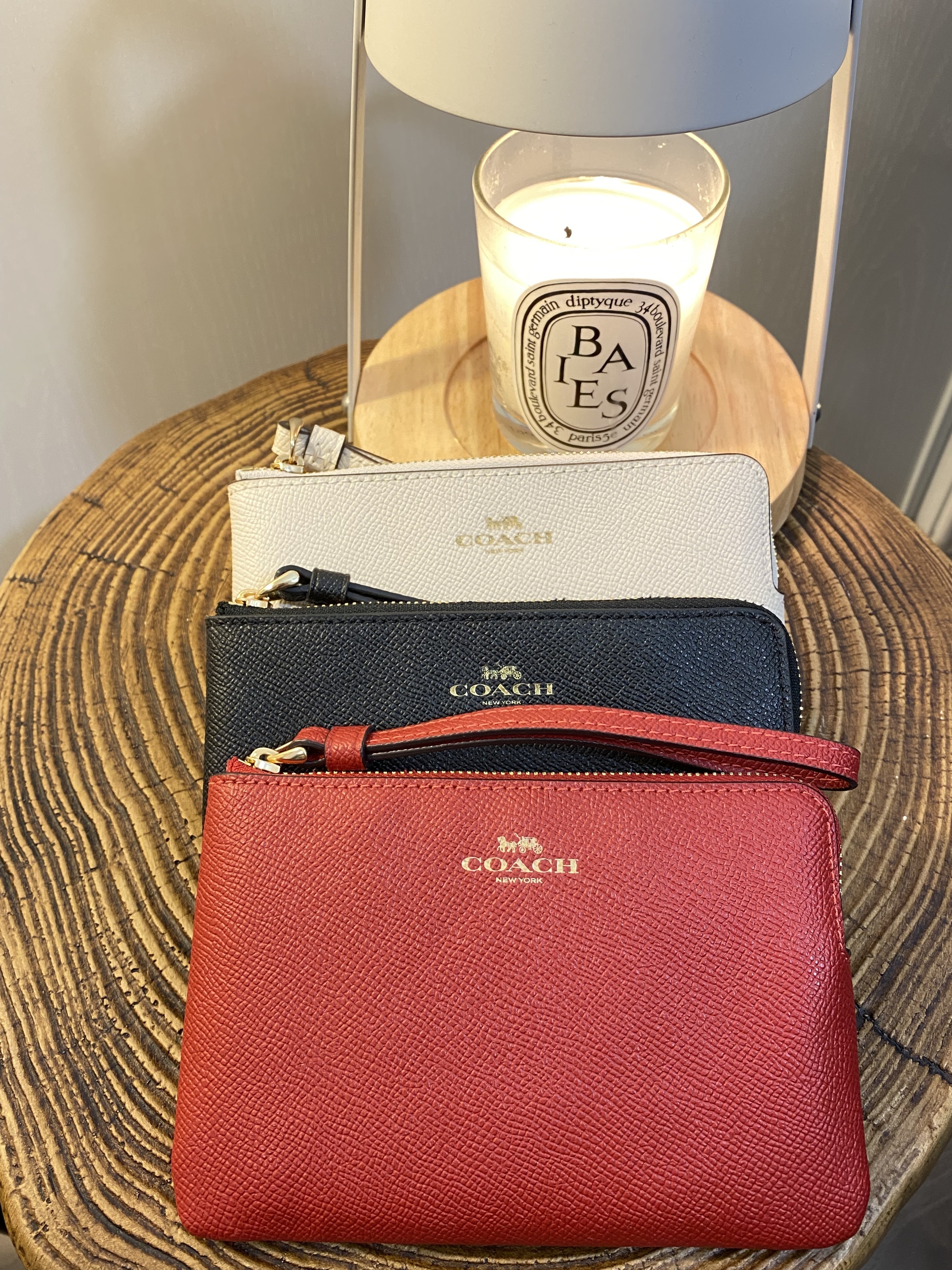 美國現貨 Coach Corner Zip Wristlet Wallet