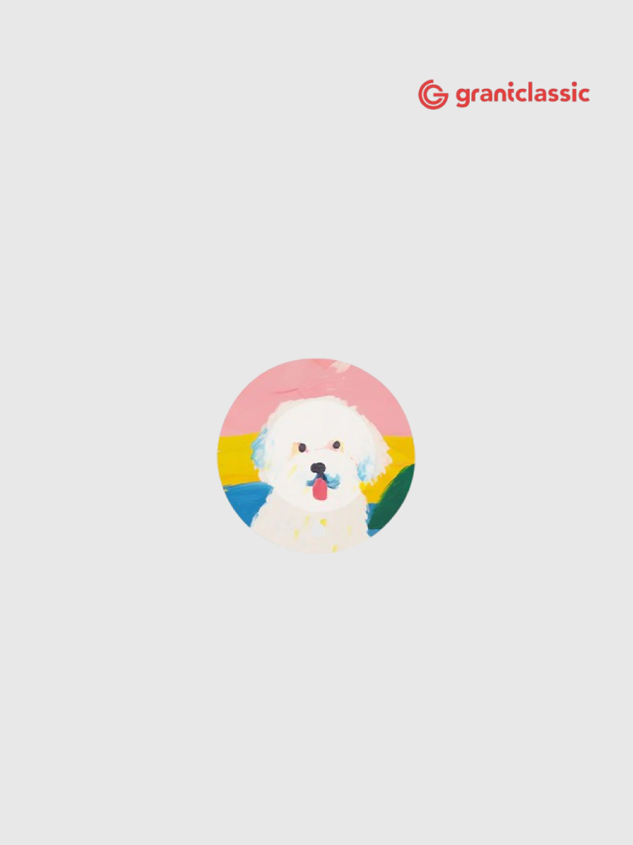 【grantclassic】GC-Tag 找得到｜ 設計款 比熊犬吐吐舌