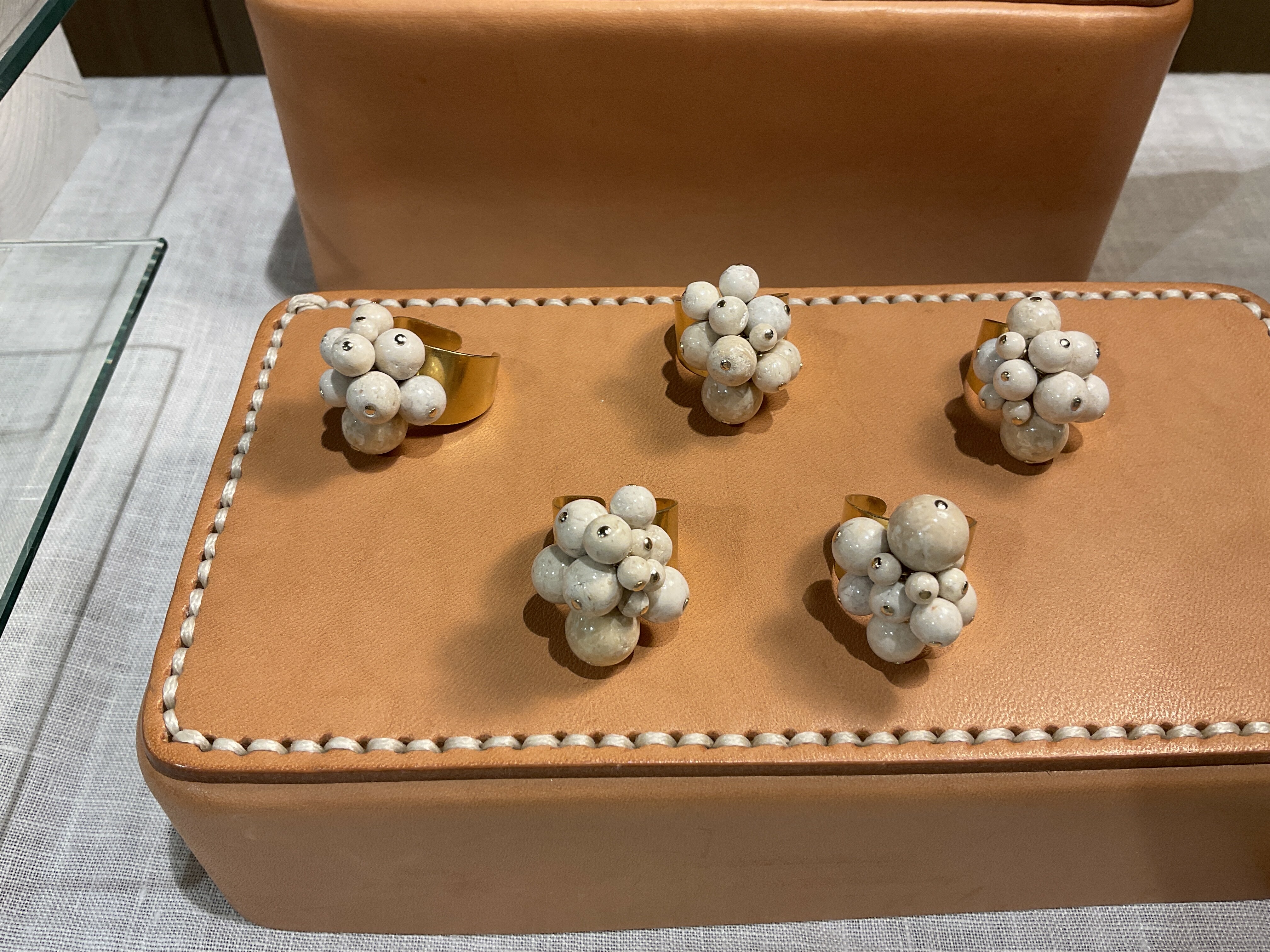 [Big Land] 河石黃銅戒指 | NO.27