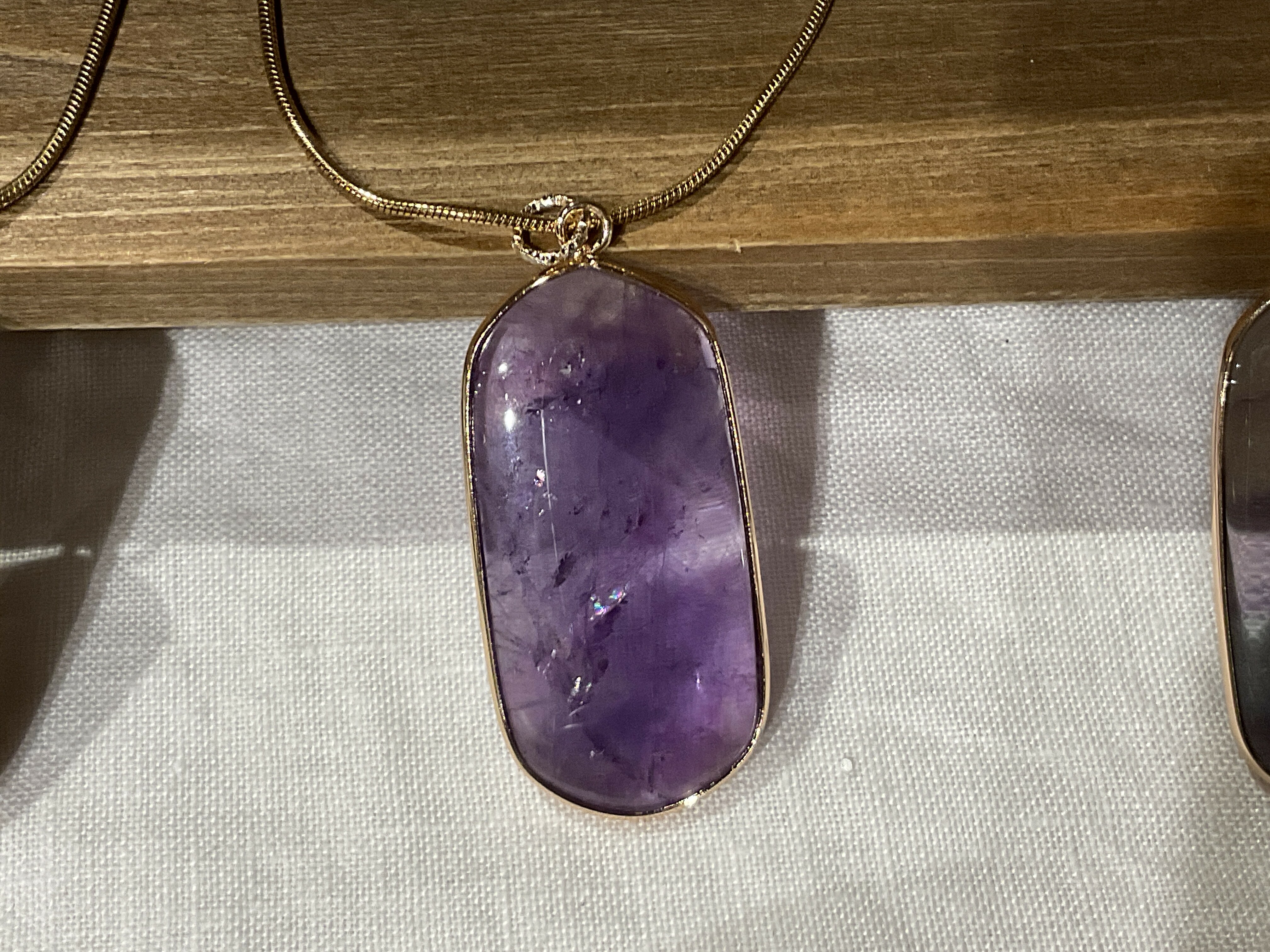 [Big Land] 紫水晶不銹鋼項鍊 | NO.322