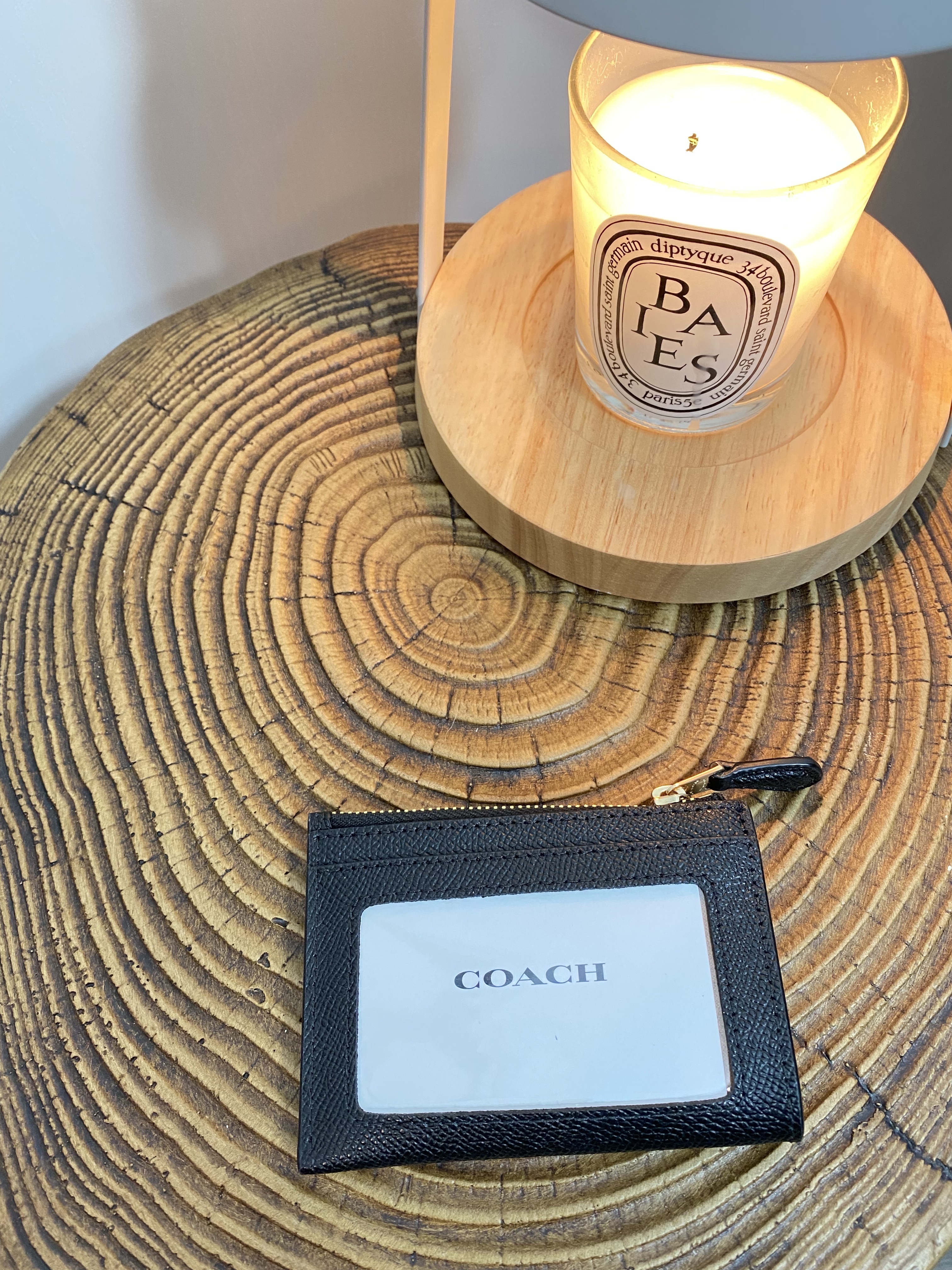 美國現貨 Coach Mini ID Skinny Card Case - Black