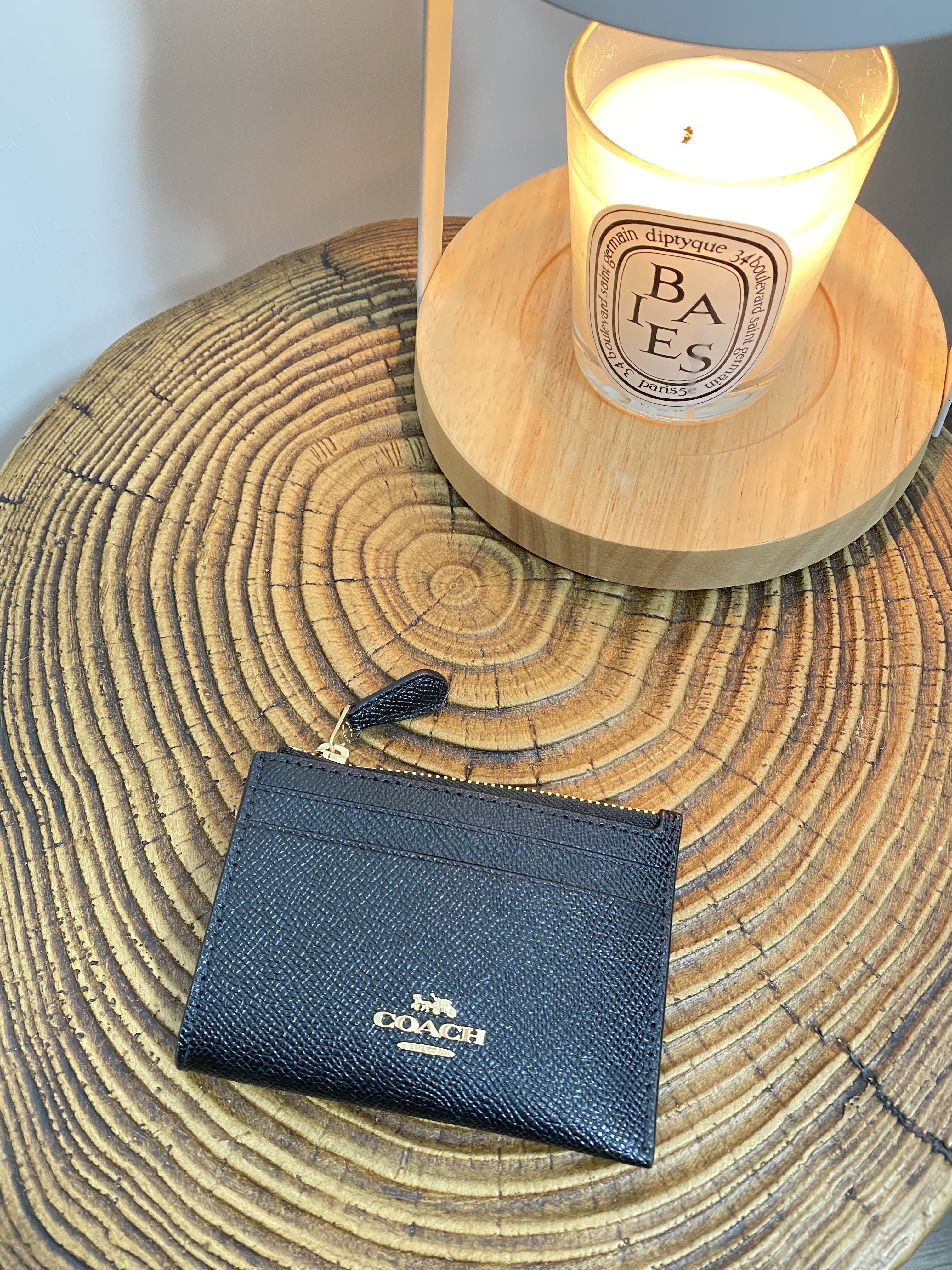 美國現貨 Coach Mini ID Skinny Card Case - Black