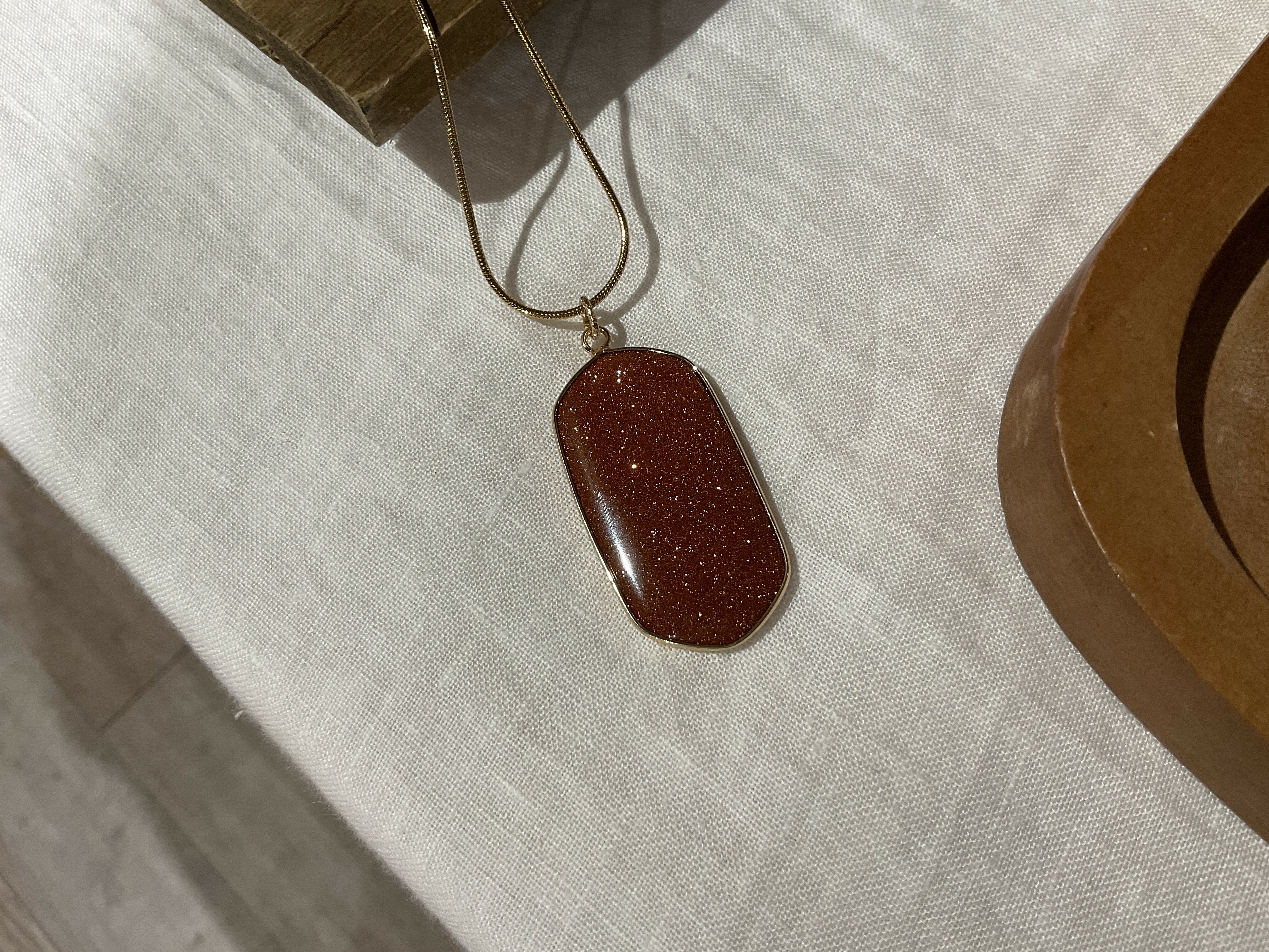 [Big Land] 砂岩不銹鋼項鍊 | NO.317