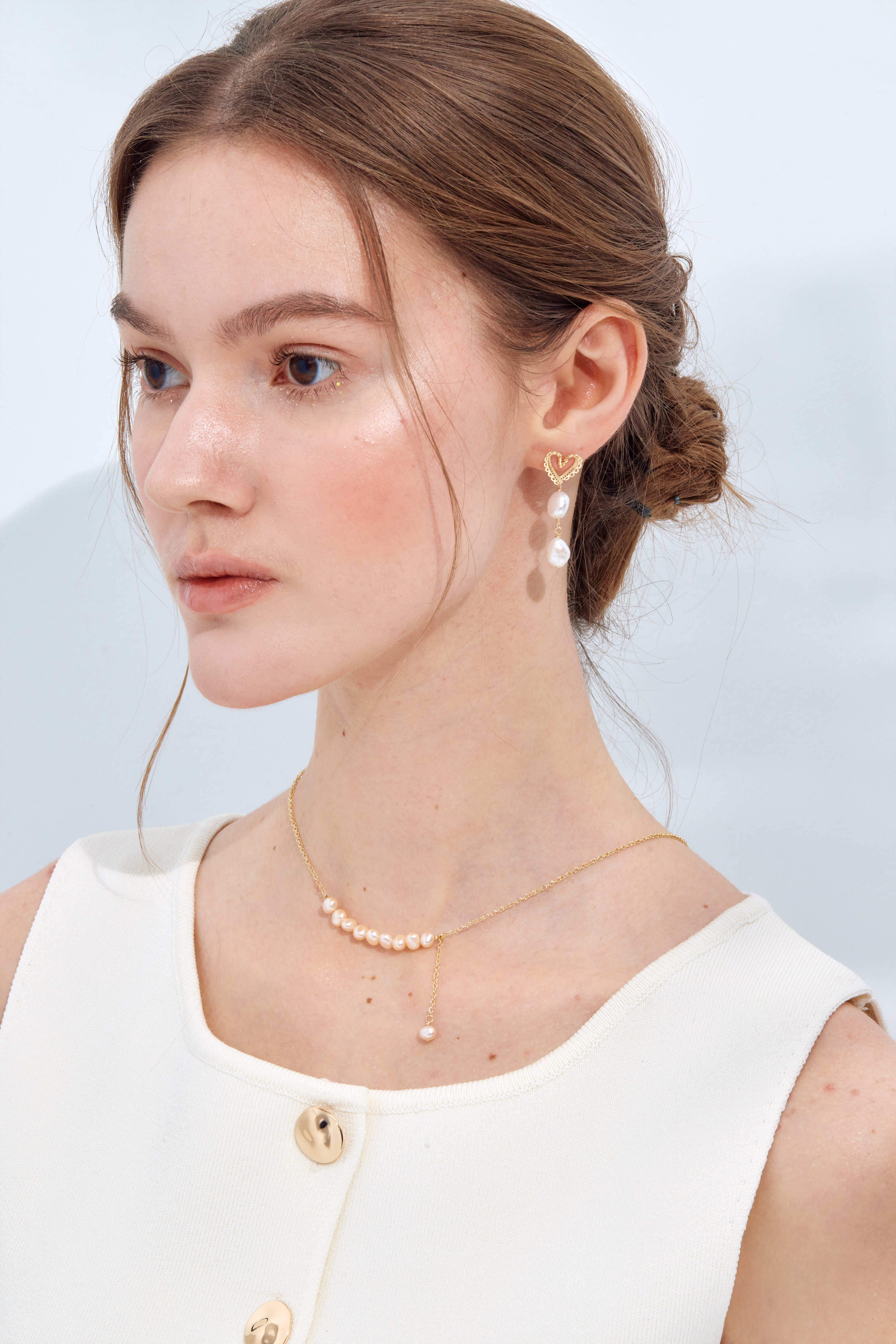 N899 | 14kgf 天然淡粉珍珠項鍊