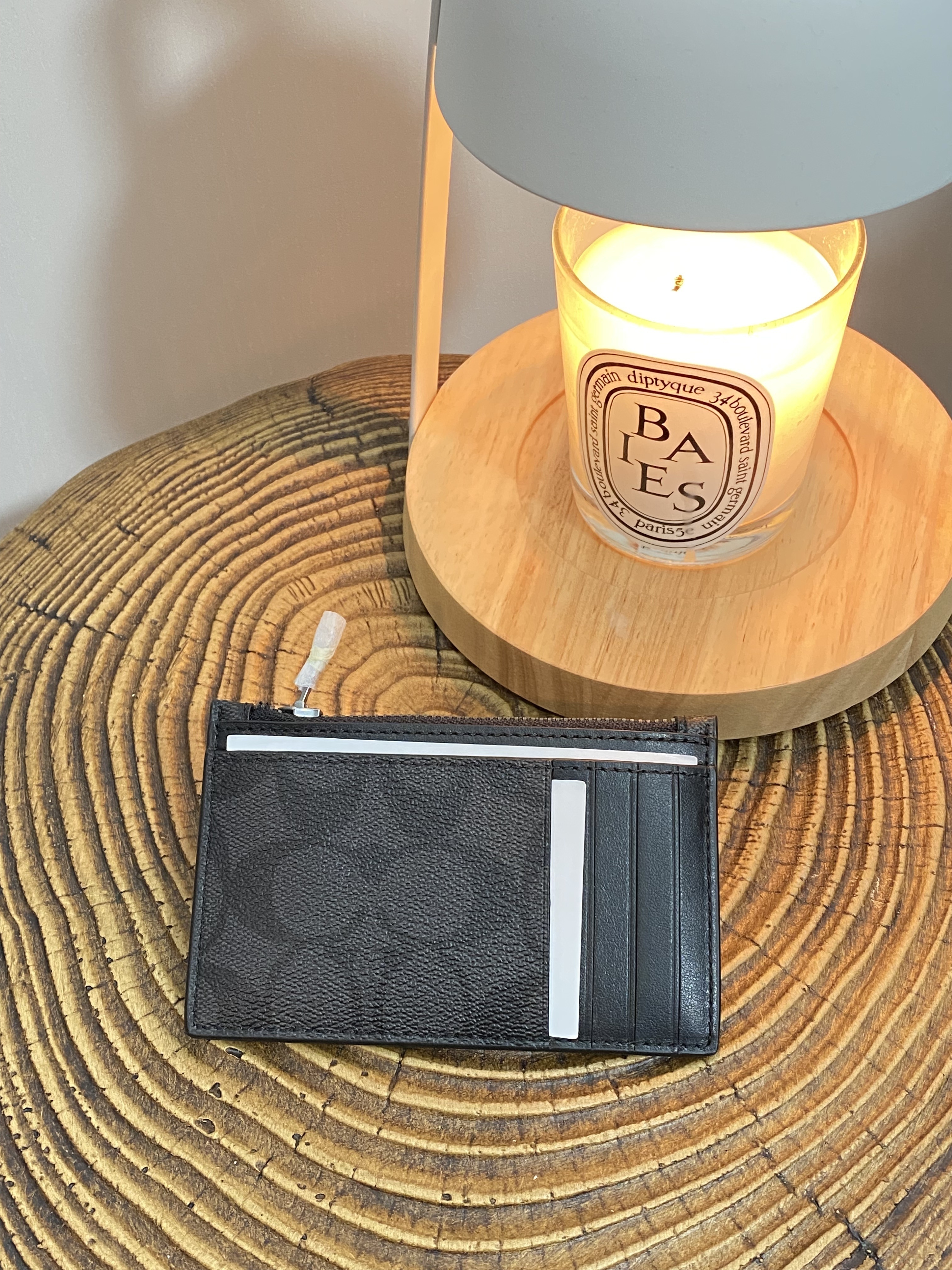 美國現貨 Coach Zip Card Case Signature Canvas - Black