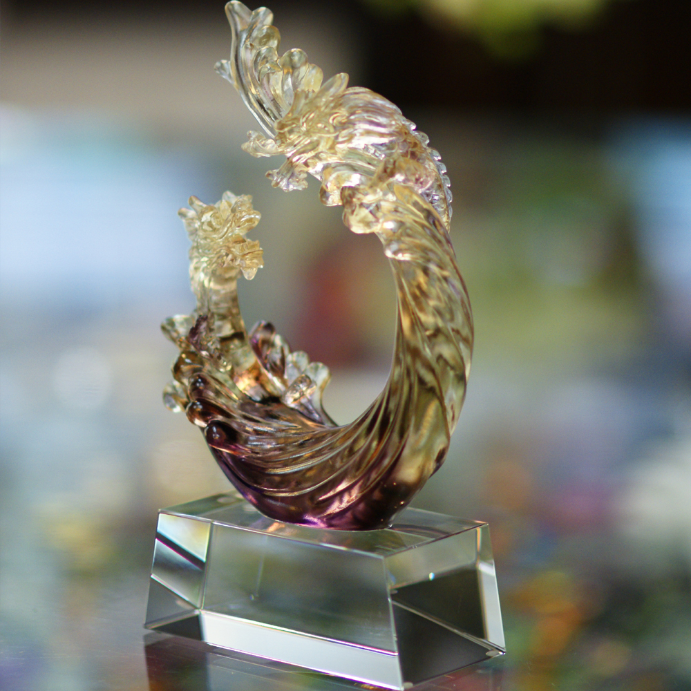 居家開運琉璃擺飾｜蟠龍勢起 榮耀開運鎮宅首選