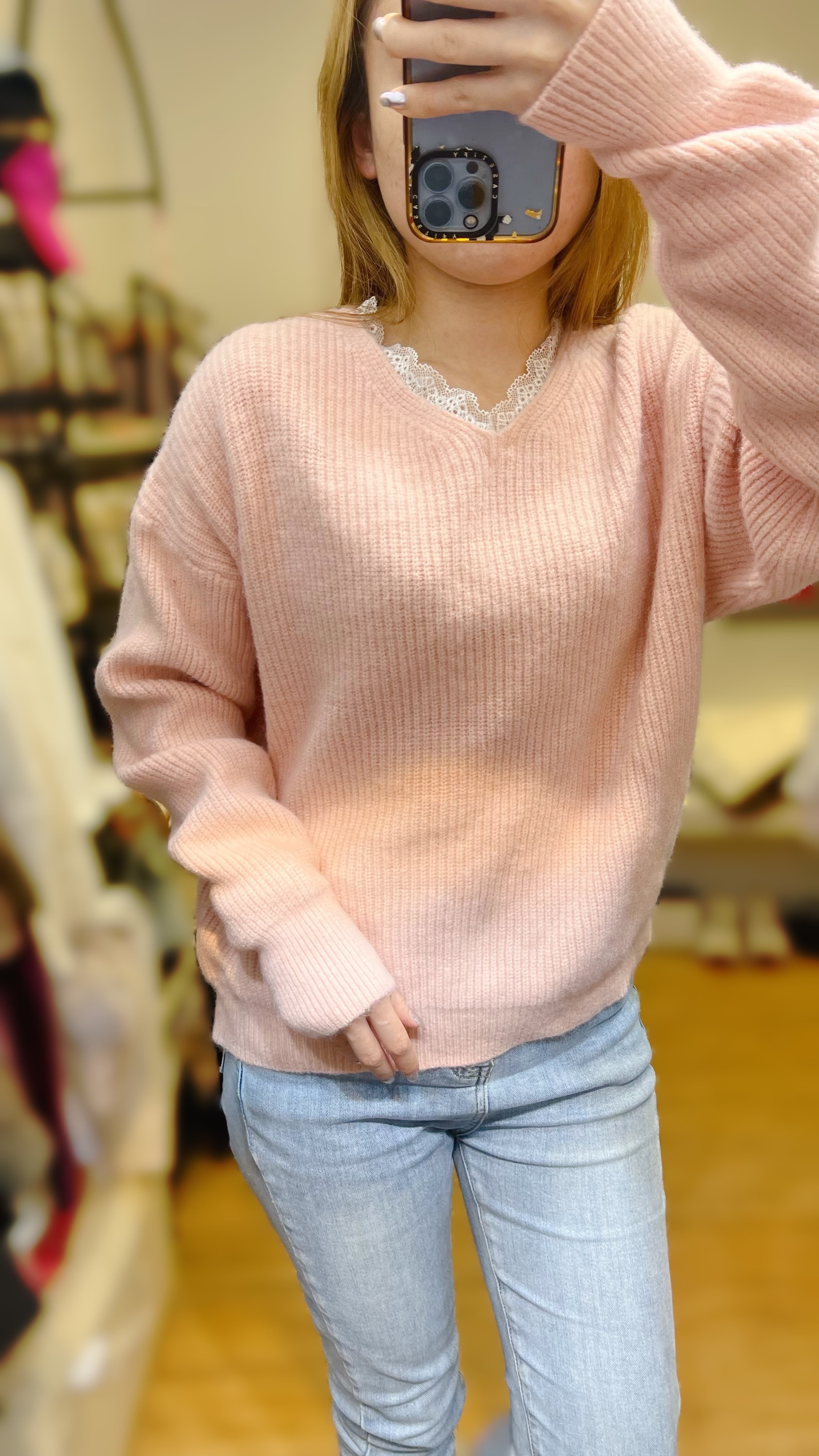 MEGA SALE Lace wool top