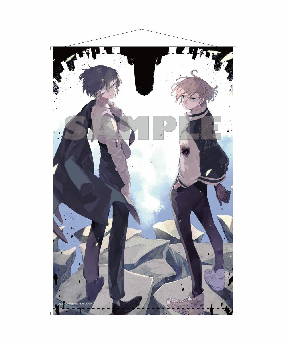 預購-【再販】「文豪Stray dogs」春河35全新繪製插圖　B2掛軸（C100）【日本進口精品】