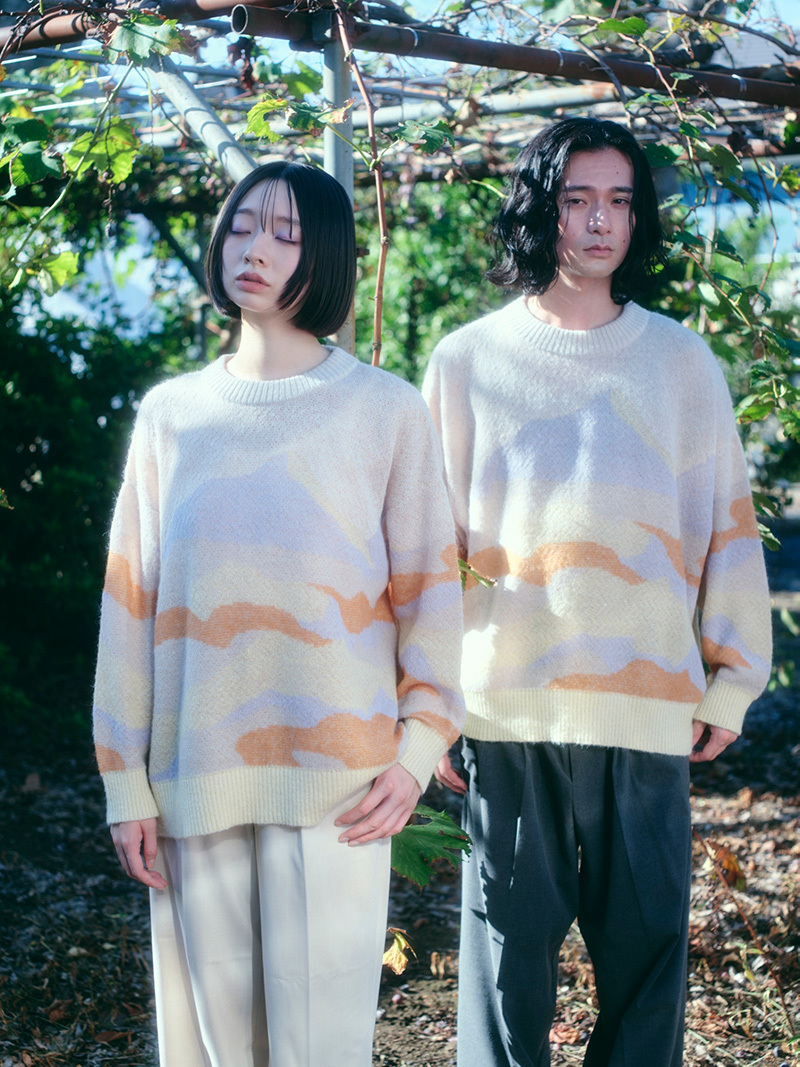 [Empty Cones] Iceland Garden Mohair Long-sleeves Top