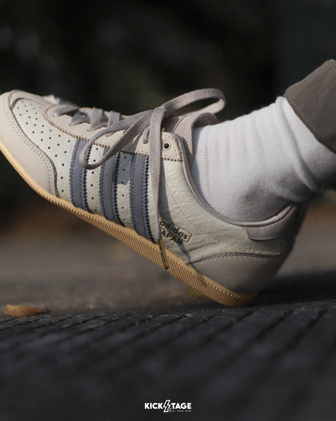 ADIDAS JAPAN W 'Cream Violet' 芋頭奶油皮革復古德訓鞋休閒鞋