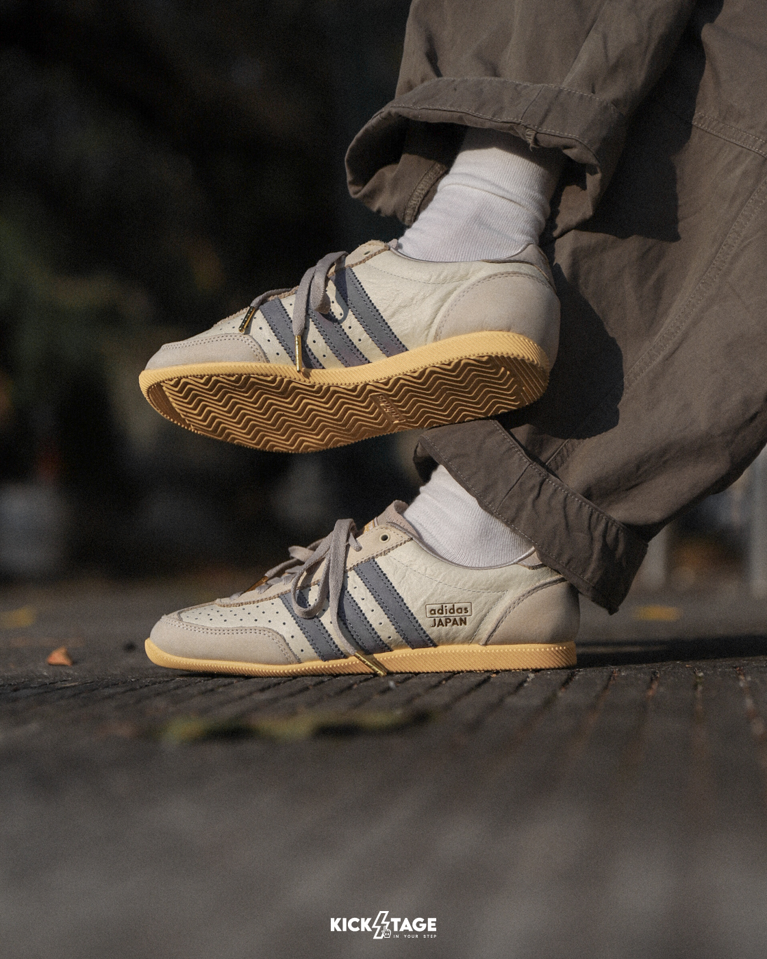 ADIDAS JAPAN W 'Cream Violet' 芋頭奶油皮革復古德訓鞋休閒鞋 ADIDAS JAPAN W 'Cream Violet' 芋頭奶油皮革復古德訓鞋休閒鞋