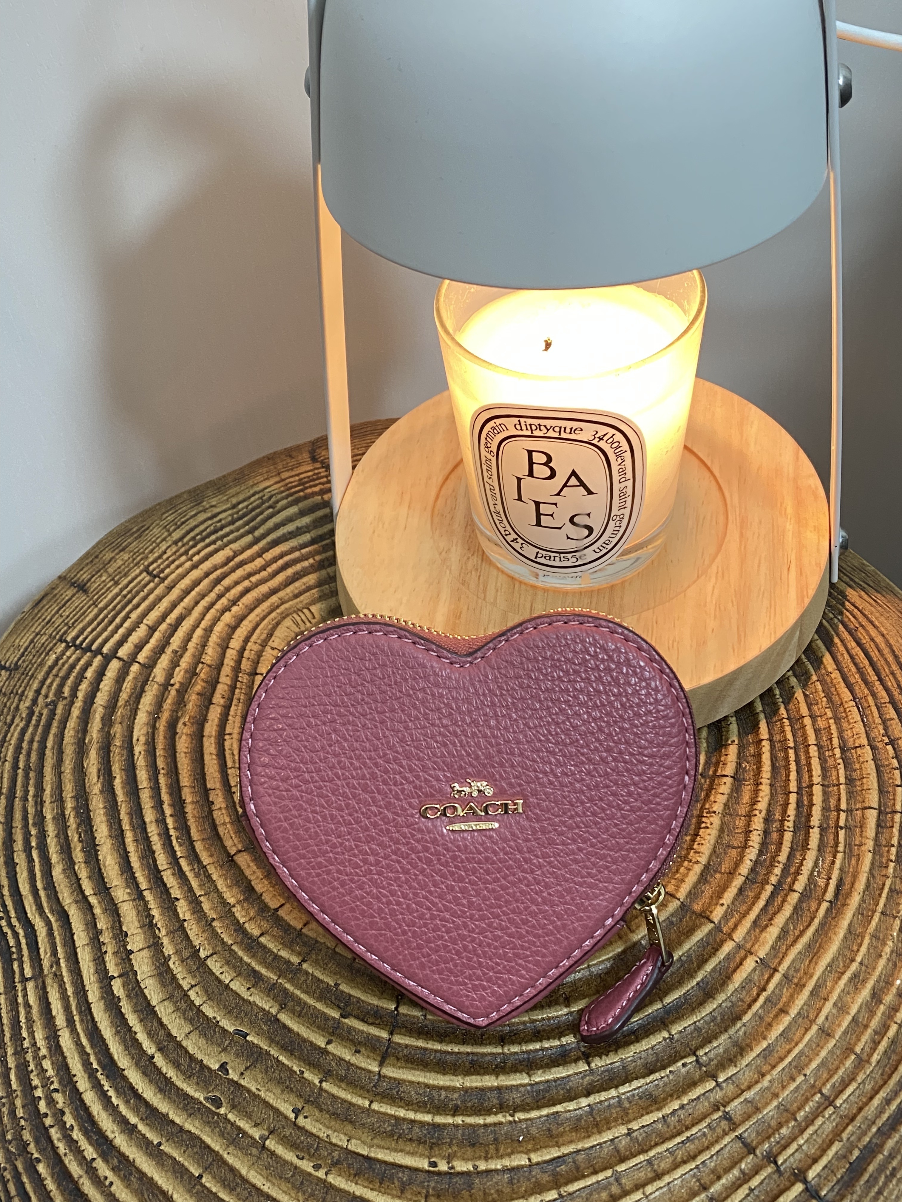 美國現貨 Coach Heart Coin Case - Rouge