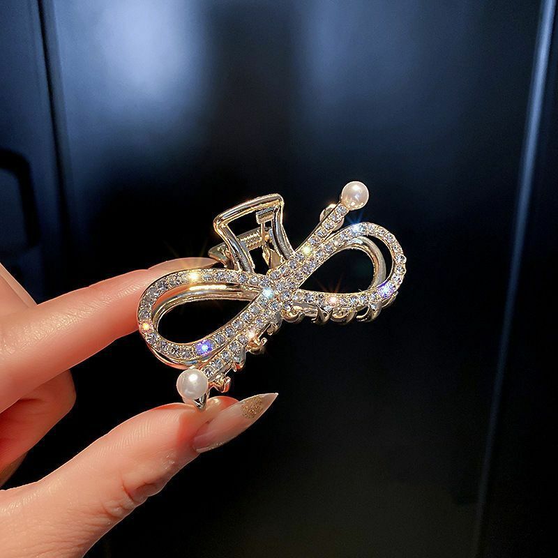 Cross-Shaped Rhinestone Hair Claw