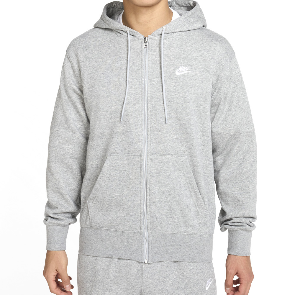 Nike Club FT FZ Hoodie 男款 灰色 運動 休閒 毛圈布 帽T 連帽 外套 FN3885-063
