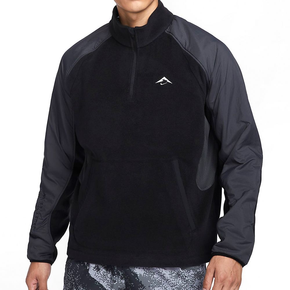 Nike Polartec Trail FLC 男款 黑色 運動 休閒 搖粒絨 高領 開襟 外套 FV9964-010
