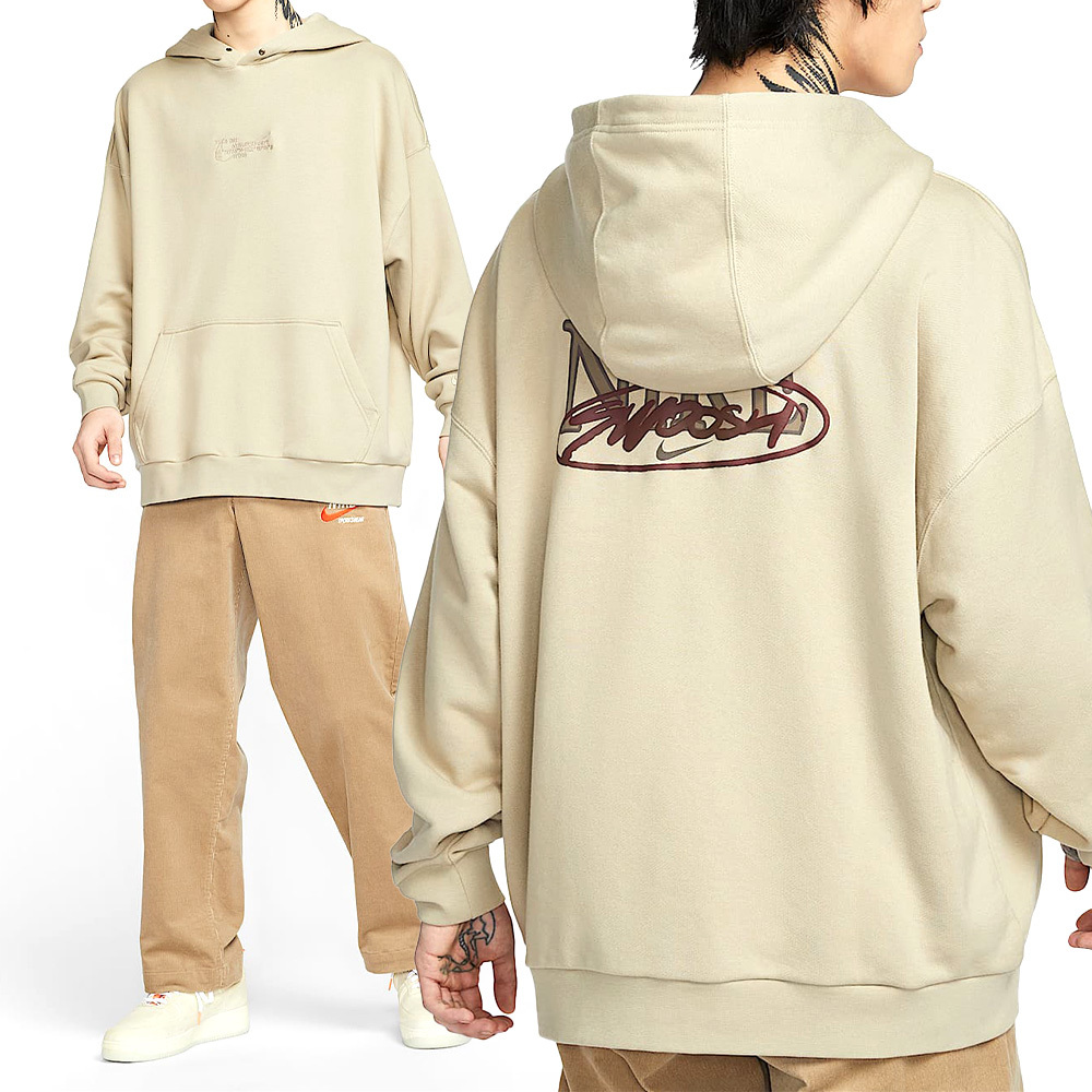 Nike Club FT OS Po HDY OPP1 男款 卡其色 連帽 帽T 寬鬆 運動 長袖 HV4722-251