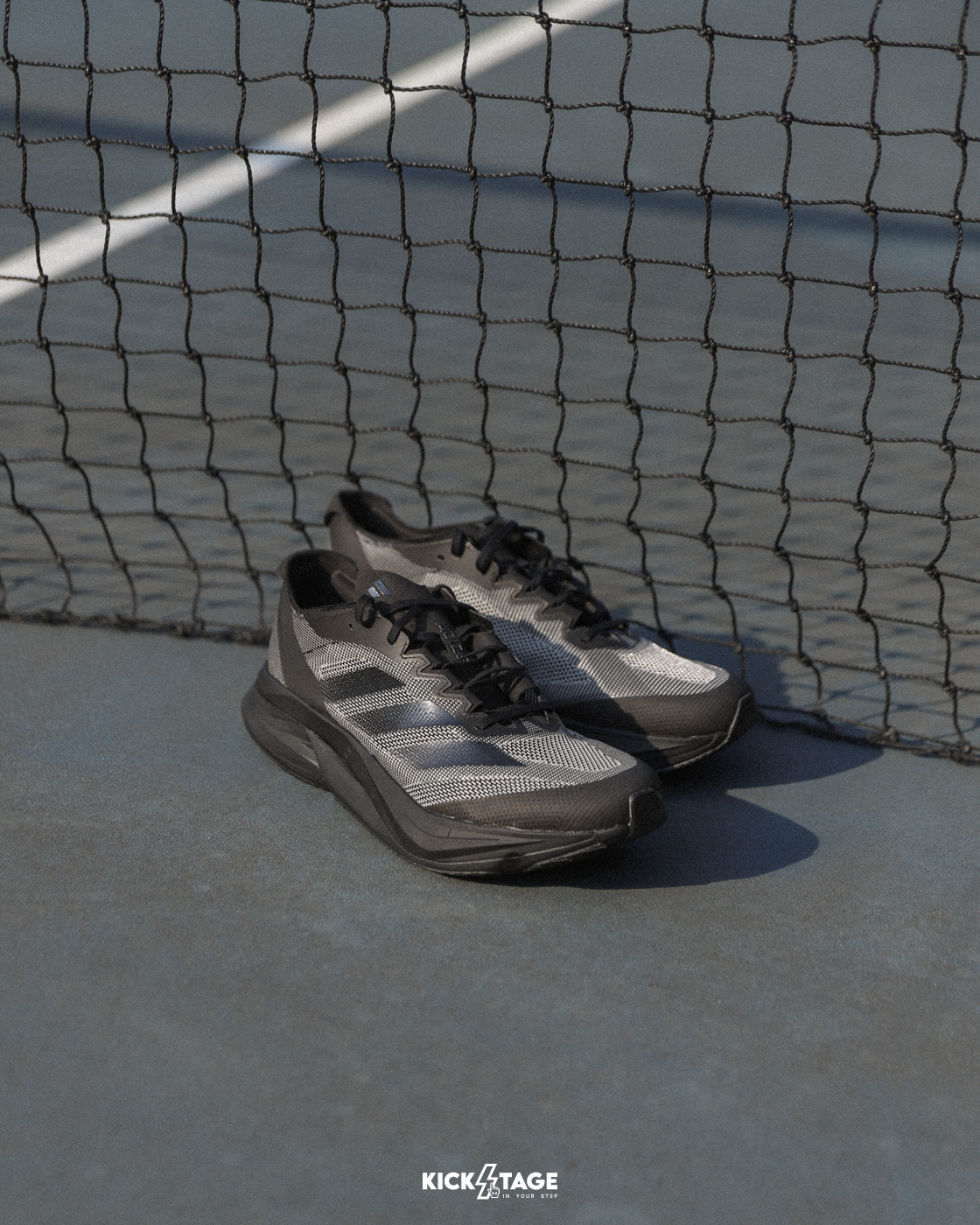 男鞋 ADIDAS ADIZERO BOSTON 12 全黑 透氣 輕量 運動 慢跑鞋【ID5985】