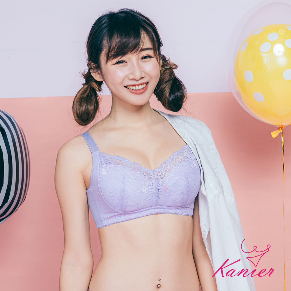 【Kanier卡妮兒】夢裡花叢間 無鋼圈內衣【5010 紫色 -C / D / E罩杯】