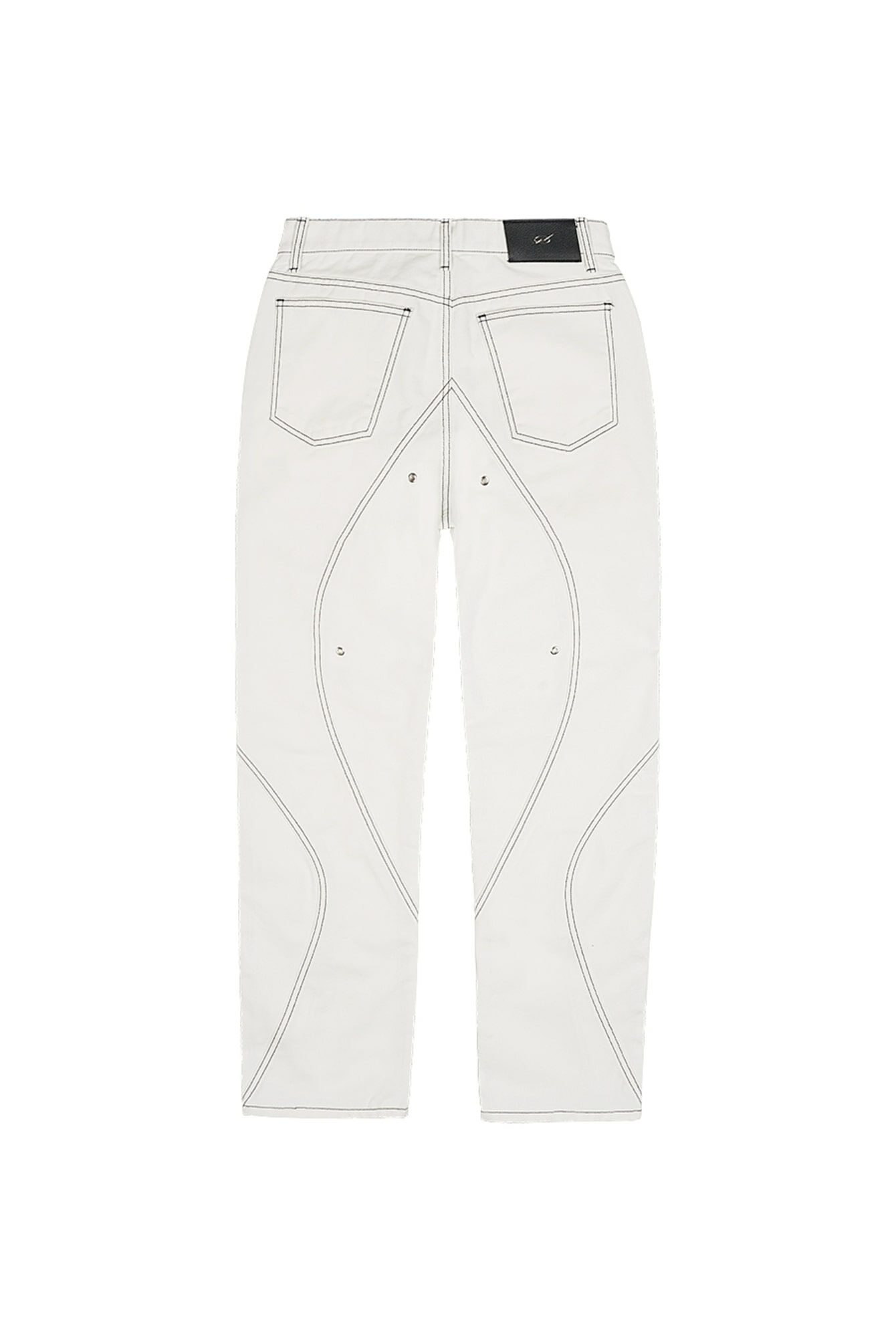 TUNNEL LINING TROUSER (DENIM) - WHITE