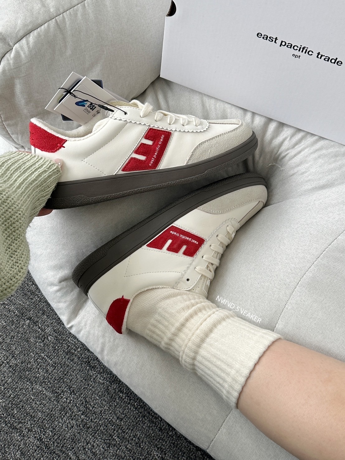 <快速出貨> EPT 復古德訓鞋 紅白 (OFF WHITE/GREY/RED)