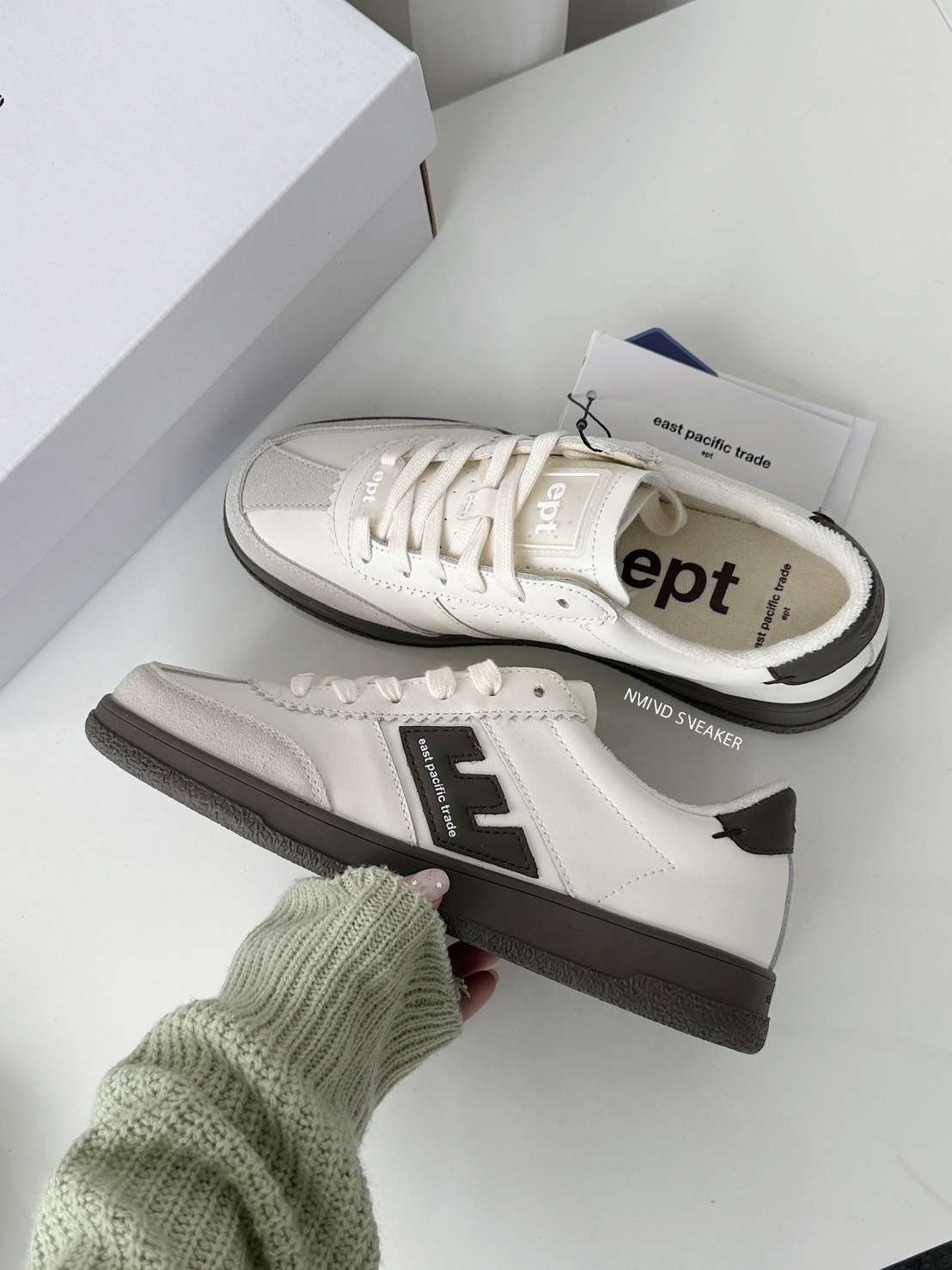 <韓妞的鞋✨> EPT 復古德訓鞋 可可牛奶 (OFF WHITE/GREY/BROWN)