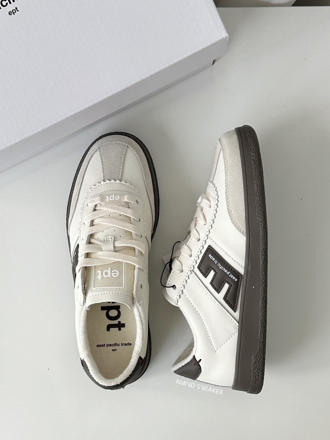 <韓妞的鞋✨> EPT 復古德訓鞋 可可牛奶 (OFF WHITE/GREY/BROWN)