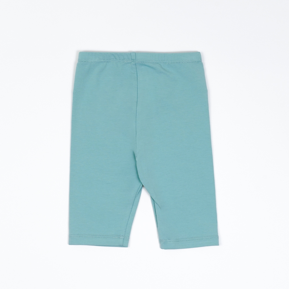 PIPPY 百搭棉質6分緊身褲 綠