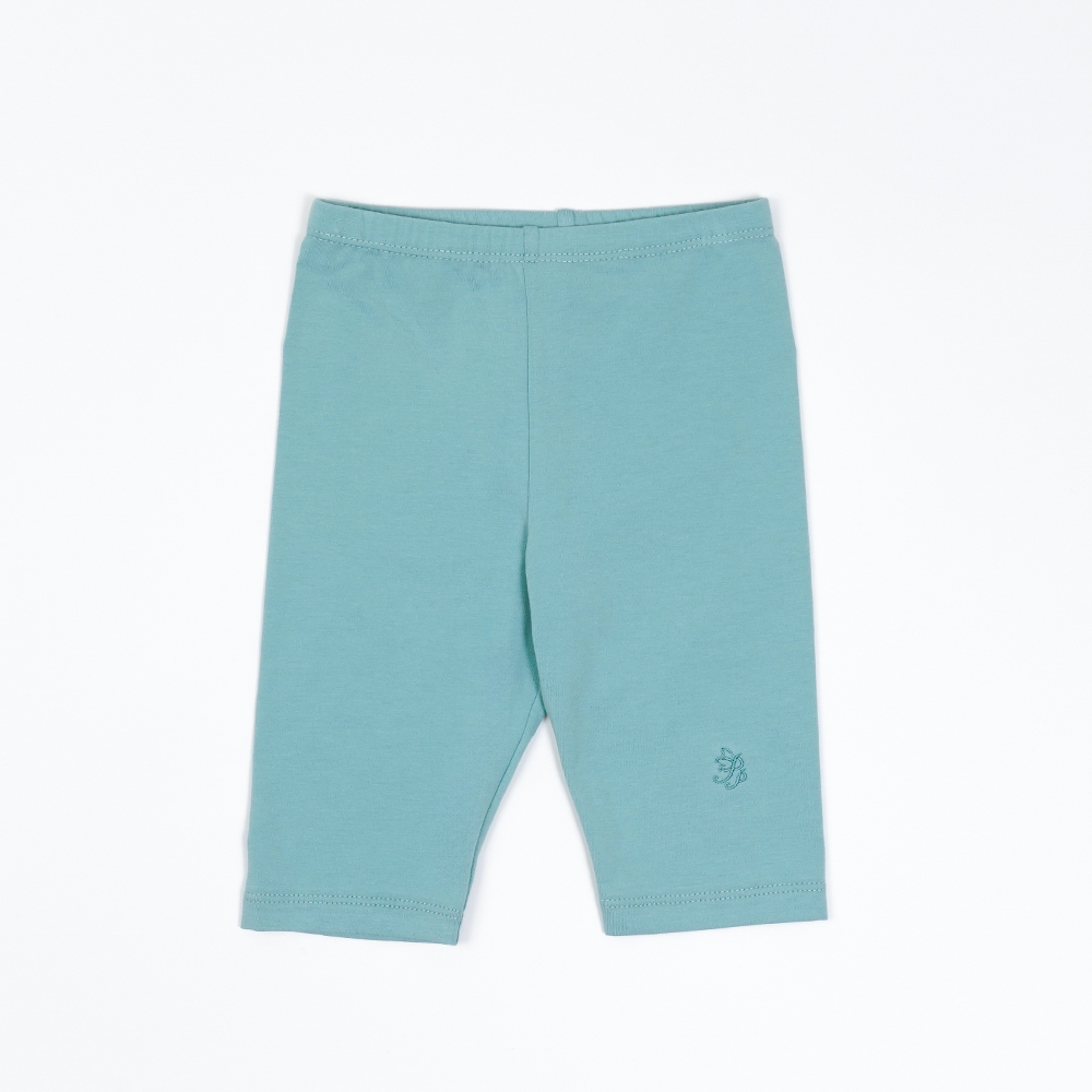 PIPPY 百搭棉質6分緊身褲 綠