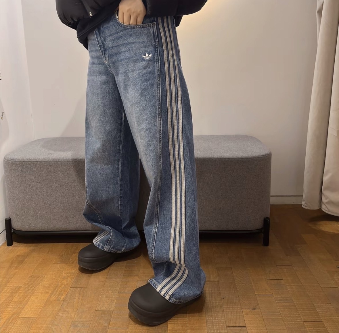 現貨 Adidas ADILENIUM SEASON 3 牛仔褲 香蕉褲 彎刀褲 JN0726