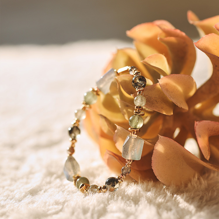 烙印：拉長石｜骨幹黑太陽｜綠髮晶｜黑極光｜綠兔毛