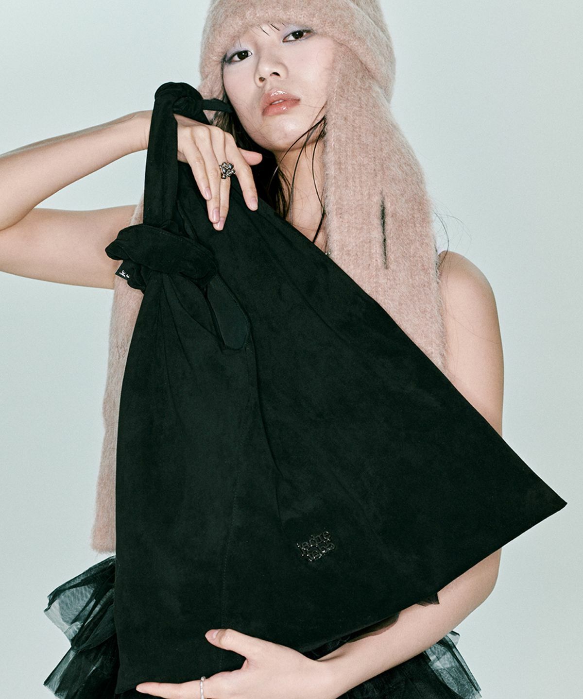 JEDREFEB5 Scrunchie large hobo suede