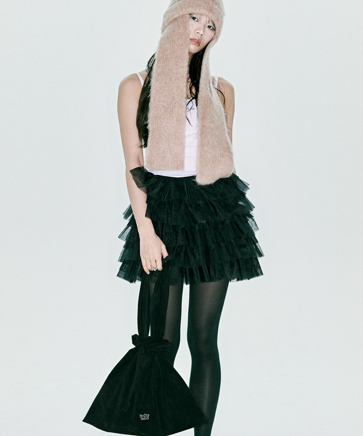 JEDREFEB5 Scrunchie large hobo suede