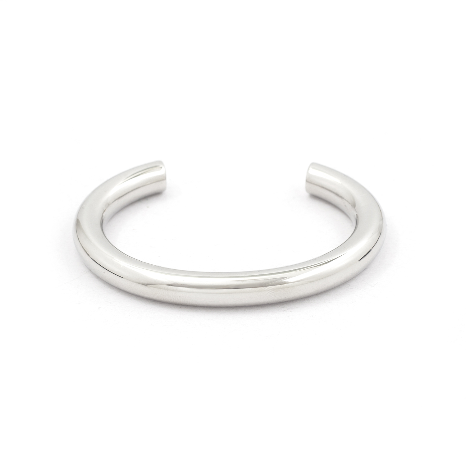 RECOVERY 圓柱C形手鐲 鋼製銀色