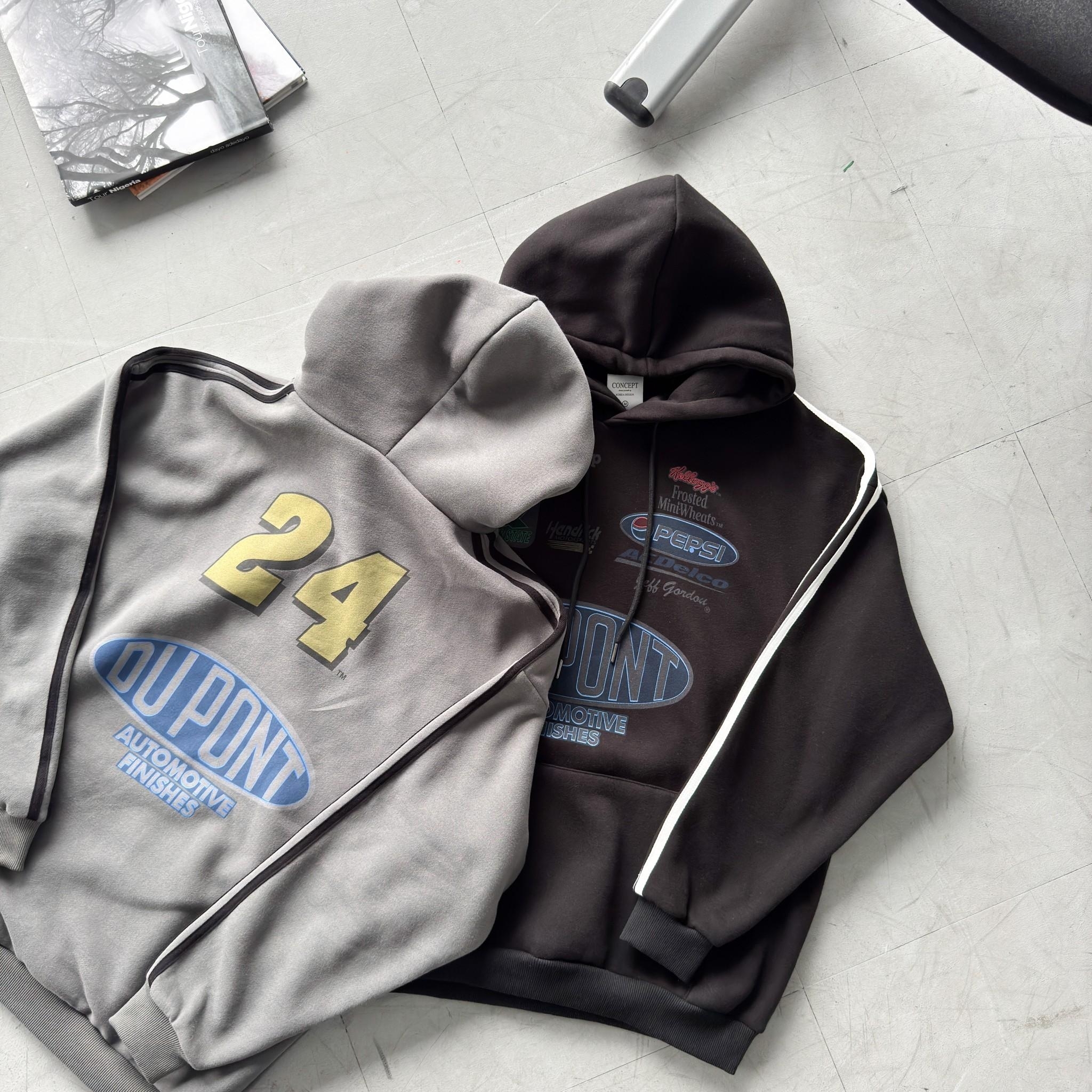 Du pont 24線條仿舊帽T 80807