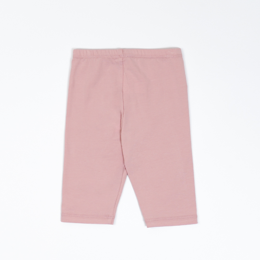 PIPPY 百搭棉質6分緊身褲 粉