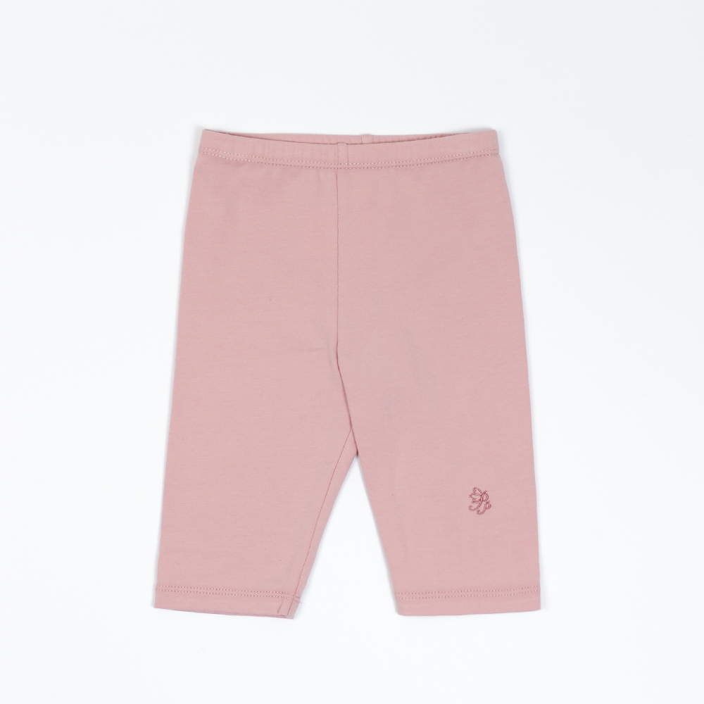 PIPPY 百搭棉質6分緊身褲 粉
