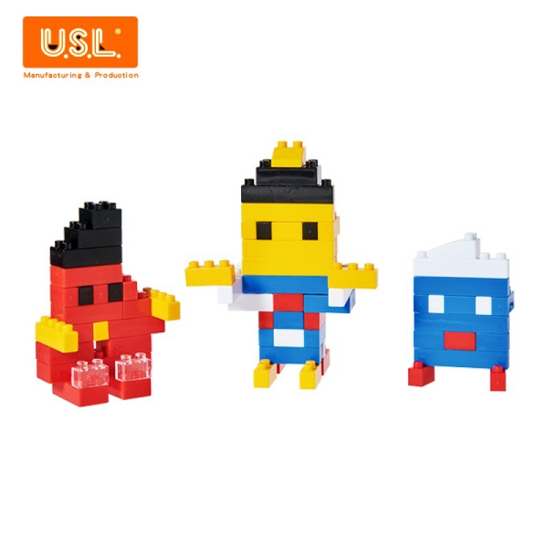 《台灣製USL遊思樂》建構積木 小OK積木(小顆粒,300pcs) / 袋