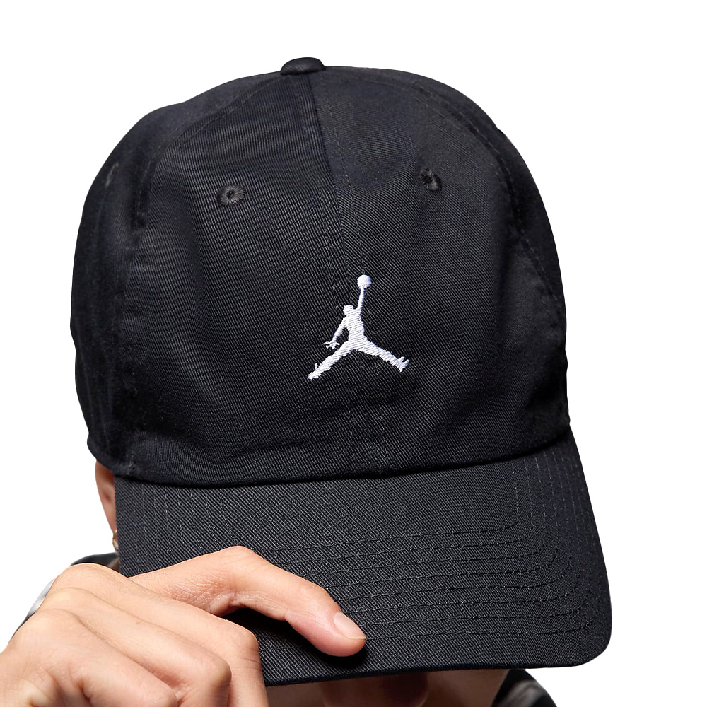 Nike Jordan Club Unstructured 黑白色 可調 刺繡 老帽 棒球帽 HQ1963-010